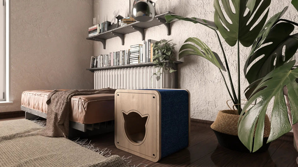 Cat scratcher house